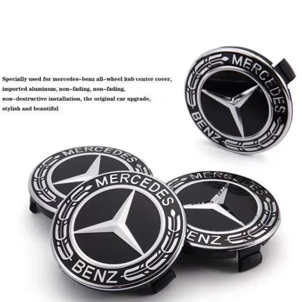 4pcs 75mm wheel Hub Cap Emblem badge for Mercedes Benz